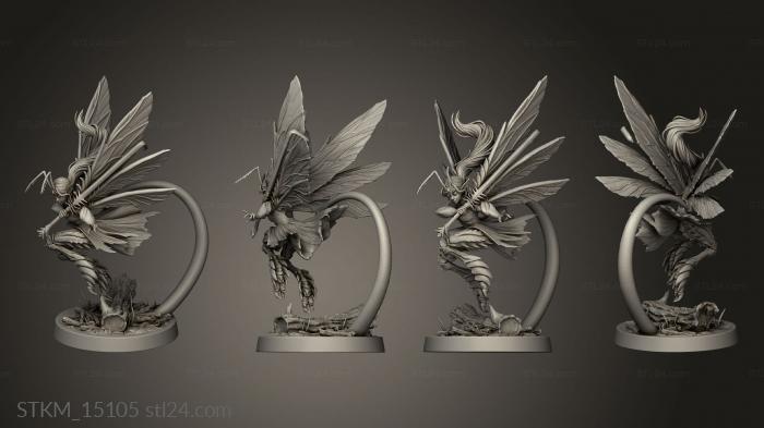 Figurines heroes, monsters and demons (THROWBACKS Fairy Trapper, STKM_15105) 3D models for cnc