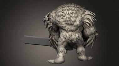 Figurines heroes, monsters and demons (Orc King Forest First Wave Owlbear Warriors, STKM_15106) 3D models for cnc