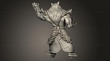 Figurines heroes, monsters and demons (Orc Tribe Forge Shaman Storm father Casting, STKM_15109) 3D models for cnc