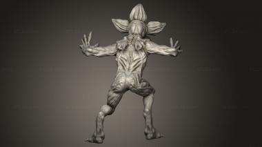 Figurines heroes, monsters and demons (orchid stalker Demogorgon Stranger Things, STKM_15111) 3D models for cnc