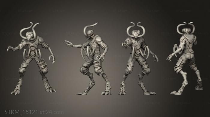 Figurines heroes, monsters and demons (alien mantis MODULAR space insect weapons, STKM_15121) 3D models for cnc