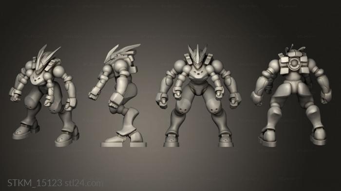 Figurines heroes, monsters and demons (CYBER MECHA modular cybersuit magnet, STKM_15123) 3D models for cnc