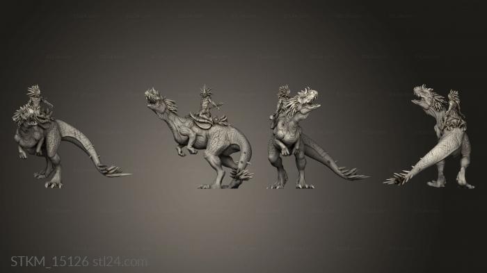 Статуэтки герои, монстры и демоны (Первобытный клач core box Quanah Суверенитет Кровавый Пир, STKM_15126) 3D модель для ЧПУ станка