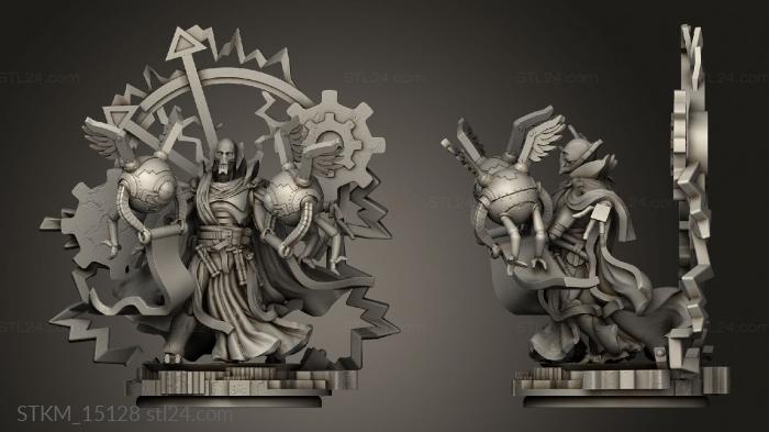 Figurines heroes, monsters and demons (Forbidden Magic Age Mage Era Wages, STKM_15128) 3D models for cnc