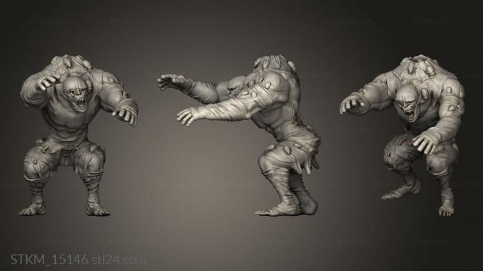 Статуэтки герои, монстры и демоны (Управляемая Ходьба по Улью Зомби, STKM_15146) 3D модель для ЧПУ станка