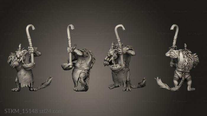 Статуэтки герои, монстры и демоны (Племена Ледяной Драконьей Ведьмы, STKM_15148) 3D модель для ЧПУ станка