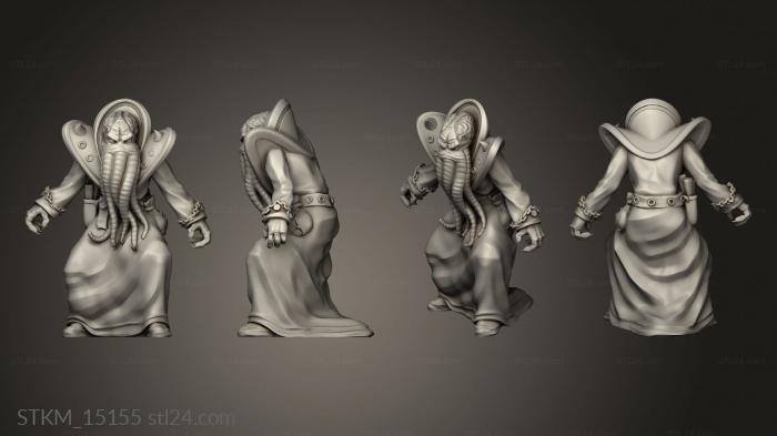 Figurines heroes, monsters and demons (Omnioji Mindflayer, STKM_15155) 3D models for cnc