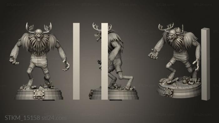 Figurines heroes, monsters and demons (one chopper connector, STKM_15158) 3D models for cnc