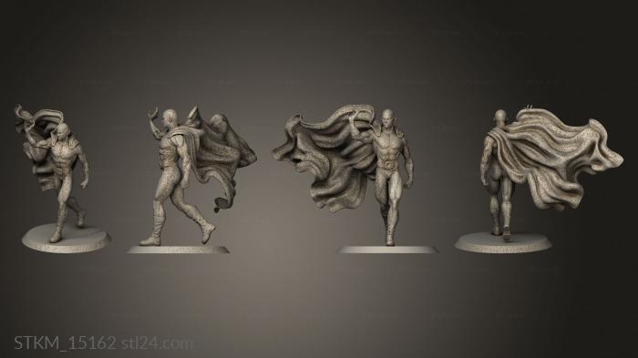 Статуэтки герои, монстры и демоны (Человек с одним Ударом,Сайтама, STKM_15162) 3D модель для ЧПУ станка