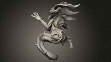 Figurines heroes, monsters and demons (Ravenous Carnivorous, STKM_15172) 3D models for cnc