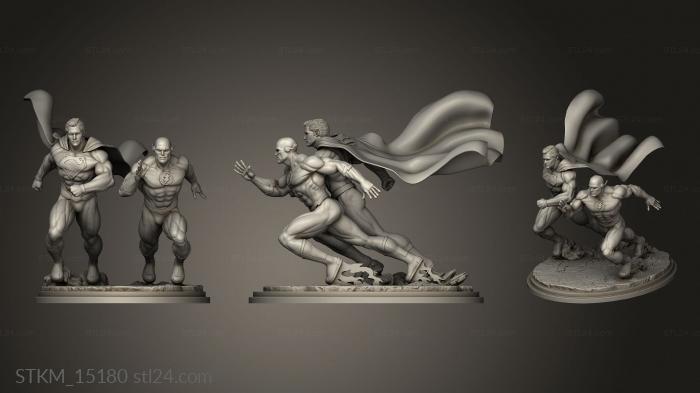 Figurines heroes, monsters and demons (Running man, STKM_15180) 3D models for cnc