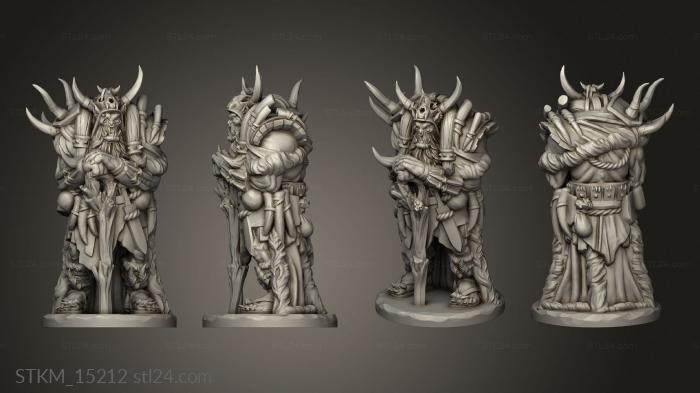 Figurines heroes, monsters and demons (Orc Elder, STKM_15212) 3D models for cnc