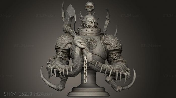 Figurines heroes, monsters and demons (Skolopendra, STKM_15213) 3D models for cnc