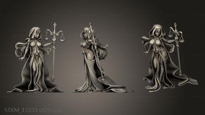 Figurines heroes, monsters and demons (Sword Maiden MAN Glove Staff, STKM_15233) 3D models for cnc