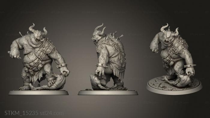 Figurines heroes, monsters and demons (The Crimson Sand Arena Cyclops, STKM_15235) 3D models for cnc