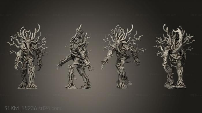 Figurines heroes, monsters and demons (treeman WALKING, STKM_15236) 3D models for cnc