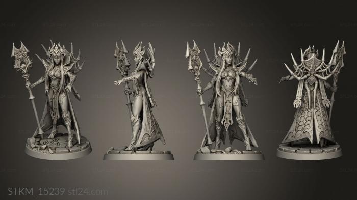 Figurines heroes, monsters and demons (Talon Champion Spider Priestess Guard, STKM_15239) 3D models for cnc