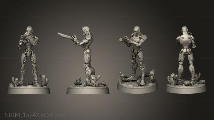 Figurines heroes, monsters and demons (The Gunslinger Crafted War Forge, STKM_15242) 3D models for cnc