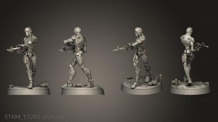 Figurines heroes, monsters and demons (The Gunslinger Crafted War Forge, STKM_15243) 3D models for cnc