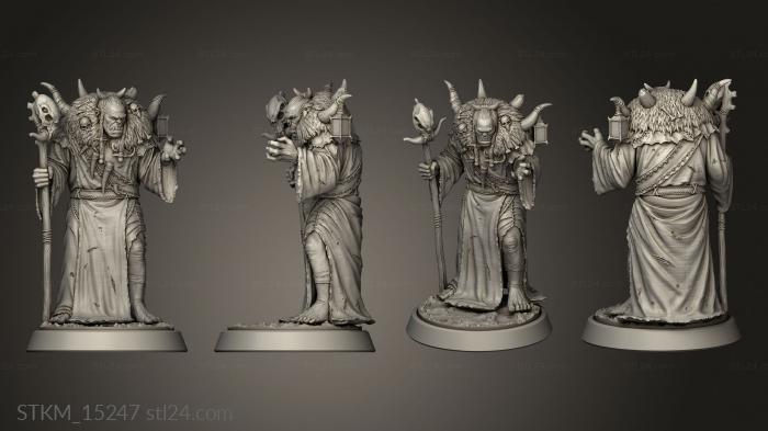 Figurines heroes, monsters and demons (or conspiracy Enemies Shaman, STKM_15247) 3D models for cnc