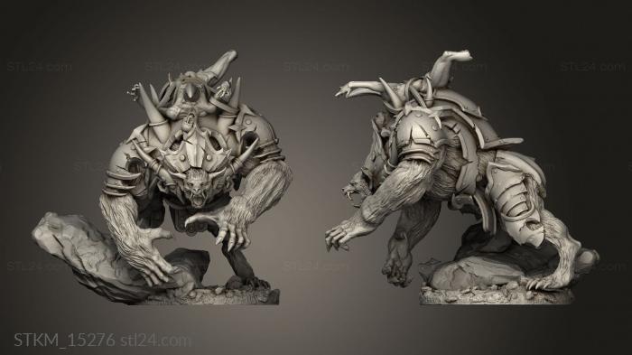 Figurines heroes, monsters and demons (Claws Akata, STKM_15276) 3D models for cnc