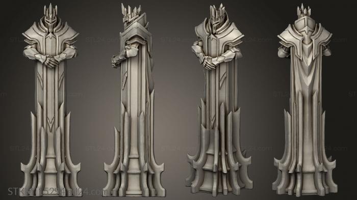 Figurines heroes, monsters and demons (Paladin Chess Black KING, STKM_15294) 3D models for cnc