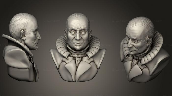Статуэтки герои, монстры и демоны (Оригинальная концепция скульптуры Серебряного Лорда, STKM_1531) 3D модель для ЧПУ станка
