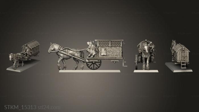 Figurines heroes, monsters and demons (Pay Master Wagon Paymaster Wheel, STKM_15313) 3D models for cnc