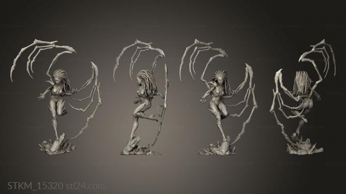 Статуэтки герои, монстры и демоны (КОРОЛЕВСКИЕ КЛИНКИ, STKM_15320) 3D модель для ЧПУ станка