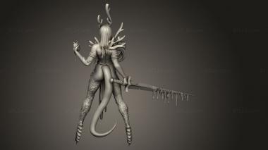 Figurines heroes, monsters and demons (Plague City Troops Infernies Contagion Leader, STKM_15321) 3D models for cnc