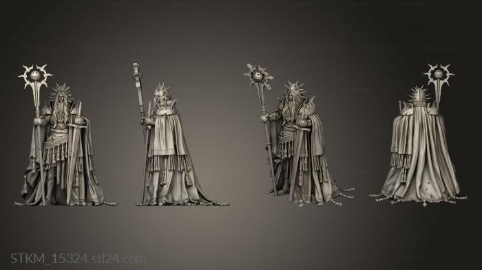 Figurines heroes, monsters and demons (Penitent Crusade II Flame Defender and Iron maiden Diorama, STKM_15324) 3D models for cnc