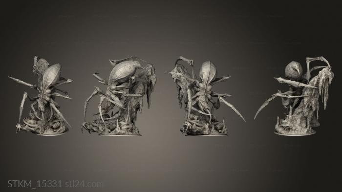 Figurines heroes, monsters and demons (Pestilence pest steed, STKM_15331) 3D models for cnc