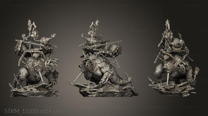 Figurines heroes, monsters and demons (Pestular, STKM_15333) 3D models for cnc