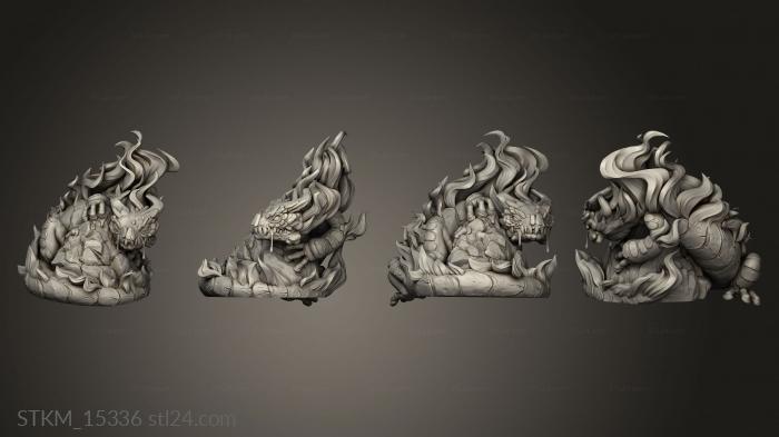 Figurines heroes, monsters and demons (White Werewolf Tavern Sec Ann s Salamander, STKM_15336) 3D models for cnc