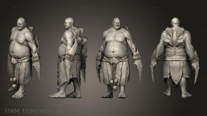 Figurines heroes, monsters and demons (Pestilence Sons basics, STKM_15341) 3D models for cnc