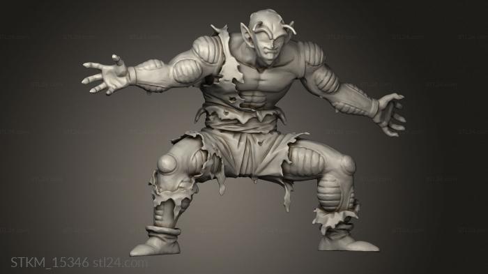 Figurines heroes, monsters and demons (Piccolo, STKM_15346) 3D models for cnc