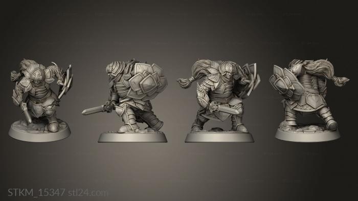 Figurines heroes, monsters and demons (Fantasy Journey to Nidavellir Adamantine Knight, STKM_15347) 3D models for cnc