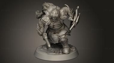 Figurines heroes, monsters and demons (Fantasy Journey to Nidavellir Adamantine Knight, STKM_15347) 3D models for cnc