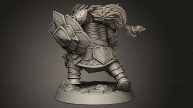 Figurines heroes, monsters and demons (Fantasy Journey to Nidavellir Adamantine Knight, STKM_15347) 3D models for cnc