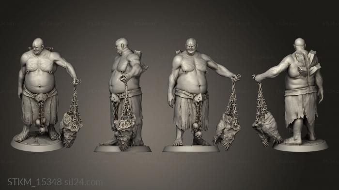Статуэтки герои, монстры и демоны (Сыновья мора основные сыновья мора, STKM_15348) 3D модель для ЧПУ станка