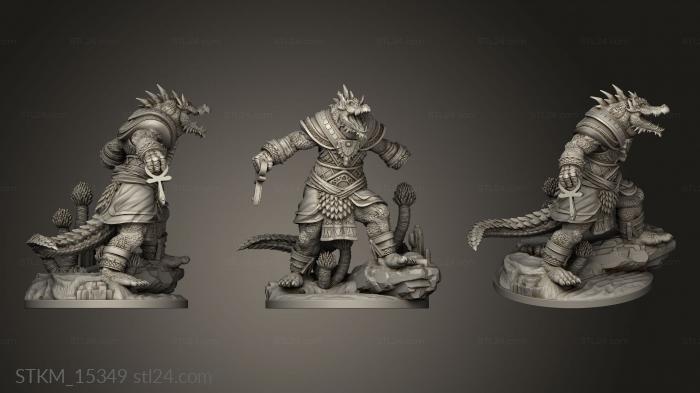 Figurines heroes, monsters and demons (Sobek Alternate, STKM_15349) 3D models for cnc