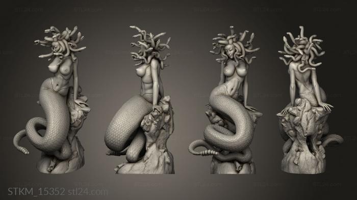 Figurines heroes, monsters and demons (pagasta Medusa Up, STKM_15352) 3D models for cnc