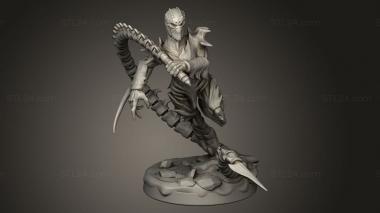 Figurines heroes, monsters and demons (The Dormant God Affliction, STKM_15364) 3D models for cnc