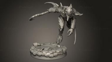 Figurines heroes, monsters and demons (The Dormant God Affliction, STKM_15367) 3D models for cnc