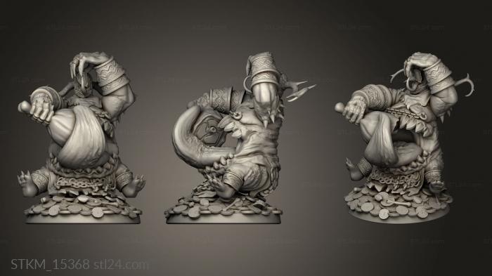 Figurines heroes, monsters and demons (The Dormant God ulgence, STKM_15368) 3D models for cnc