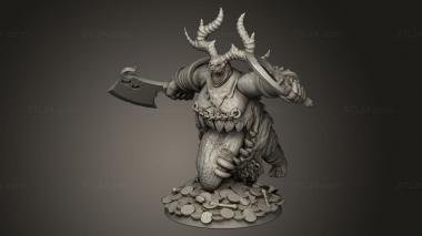 Figurines heroes, monsters and demons (The Dormant God ulgence, STKM_15369) 3D models for cnc