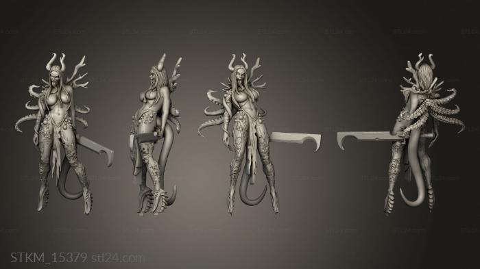 Статуэтки герои, монстры и демоны (Войска Чумного Города,Инферни,Зараза, STKM_15379) 3D модель для ЧПУ станка