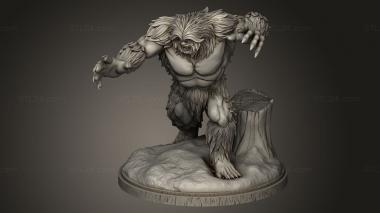 Figurines heroes, monsters and demons (Sasquatch The Walking Rug TWR, STKM_15380) 3D models for cnc