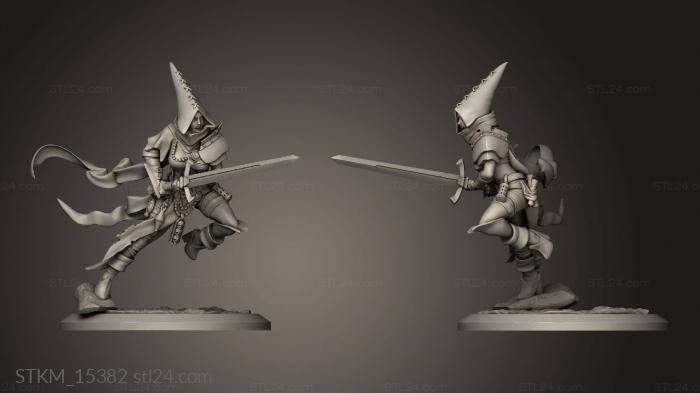 Figurines heroes, monsters and demons (Plague City Troops Penitent Maidens maiden, STKM_15382) 3D models for cnc