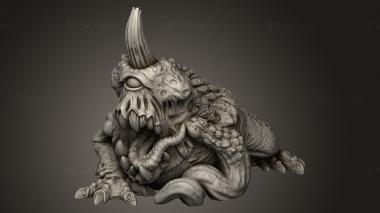 Figurines heroes, monsters and demons (Plague Toads toadb, STKM_15385) 3D models for cnc